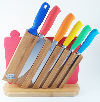 Chicago Cutlery 9-piece colored knife set
