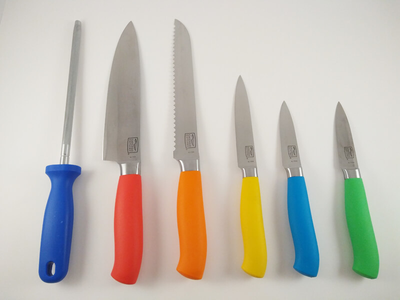 colored knives example